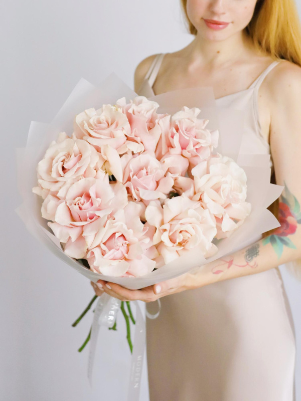 БУКЕТ 9 ФРАНЦУЗСКИХ РОЗА PINK MONDIAL БУКЕТ 9 ФРАНЦУЗСКИХ РОЗА PINK MONDIAL